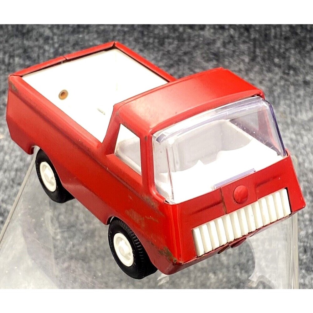 Vintage Tonka Mini Mighty Red Pressed Steel Pickup Truck Toy 55501 USA 4.25"